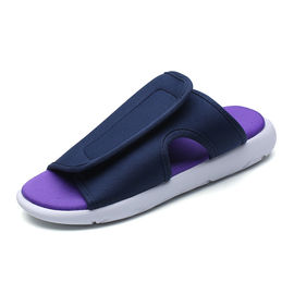 Adjustable Open Toe Indoor Slippers Elastic Fabric Upper Material 39-44 Size