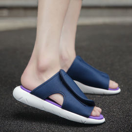 Adjustable Open Toe Indoor Slippers Elastic Fabric Upper Material 39-44 Size